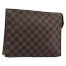 LOUIS VUITTON Damier Ebene Poche Toilette 26 Pouch N47543 LV Auth 181164-1