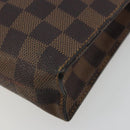 LOUIS VUITTON Damier Ebene Poche Toilette 26 Pouch N47543 LV Auth 181164-15