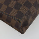 LOUIS VUITTON Damier Ebene Poche Toilette 26 Pouch N47543 LV Auth 181164-16