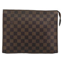 LOUIS VUITTON Damier Ebene Poche Toilette 26 Pouch N47543 LV Auth 181164-13