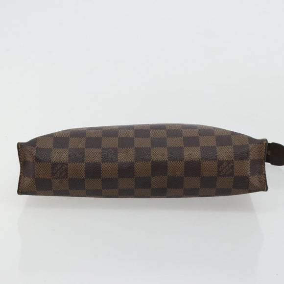 LOUIS VUITTON Damier Ebene Poche Toilette 26 Pouch N47543 LV Auth 181164