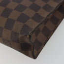 LOUIS VUITTON Damier Ebene Poche Toilette 26 Pouch N47543 LV Auth 181164-7