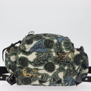 BURBERRY Rucksack Nylon Grün Silber Auth 181165A-5