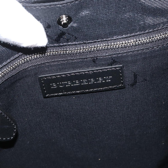 BURBERRY Rucksack Nylon Grün Silber Auth 181165A