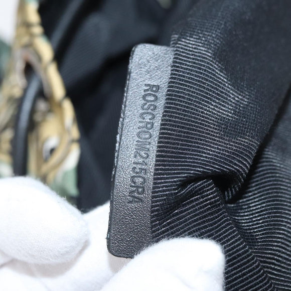 BURBERRY Rucksack Nylon Grün Silber Auth 181165A