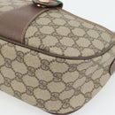 GUCCI GG Supreme Web Sherry Line Bag PVC Beige Gold 89 02 032 Auth 181166-9