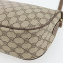 GUCCI GG Supreme Web Sherry Line Bag PVC Beige Gold 89 02 032 Auth 181166-15