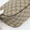 GUCCI GG Supreme Web Sherry Line Bag PVC Beige Gold 89 02 032 Auth 181166-16