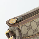 GUCCI GG Supreme Web Sherry Line Bag PVC Beige Gold 89 02 032 Auth 181166-10