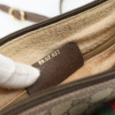 GUCCI GG Supreme Web Sherry Line Bag PVC Beige Gold 89 02 032 Auth 181166-12
