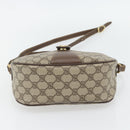 GUCCI GG Supreme Web Sherry Line Bag PVC Beige Gold 89 02 032 Auth 181166-5