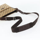 GUCCI GG Canvas Shoulder Bag Beige Silver 122793 Auth 181168-7