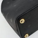 MCM Logogram Vicetos Hand Bag PVC 2way Black Gold Auth 181172-19