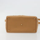 GUCCI Bamboo Hand Bag Suede 2way Beige Gold 000 1364 0316 Auth 181173-5