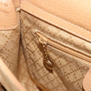GUCCI Bamboo Hand Bag Suede 2way Beige Gold 000 1364 0316 Auth 181173-21