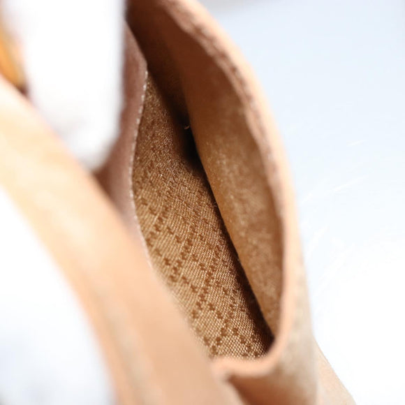 GUCCI Bamboo Hand Bag Suede 2way Beige Gold 000 1364 0316 Auth 181173