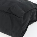 GUCCI Hand Bag Nylon 2way Black Silver 002 1028 3754 Auth 181176-17