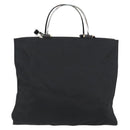 GUCCI Hand Bag Nylon 2way Black Silver 002 1028 3754 Auth 181176-13