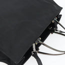 GUCCI Hand Bag Nylon 2way Black Silver 002 1028 3754 Auth 181176-6