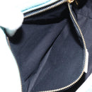 CELINE C Macadam Canvas Hand Bag Light Blue Gold Auth 181177-21