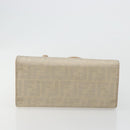 FENDI Zucca Canvas Tote Bag Beige Auth 181178-5