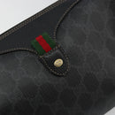 GUCCI GG Supreme Web Sherry Line Bag PVC Black Red 89 02 018 Auth 181179-18