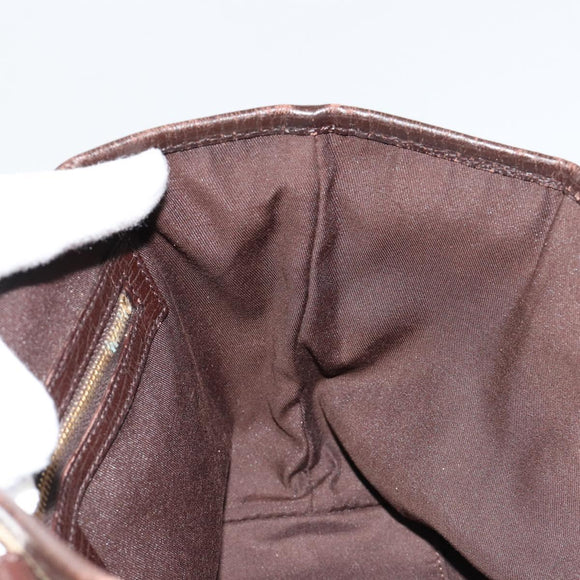 GUCCI GG Canvas Web Sherry Line Hand Bag Beige Gold Red 139261 Auth 181181