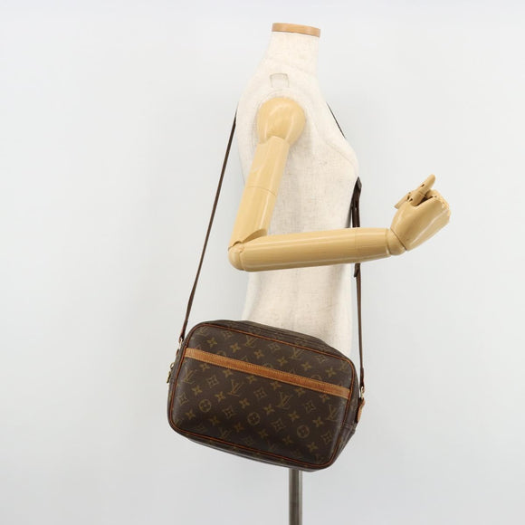 LOUIS VUITTON Monogram Reporter PM Umhängetasche M45254 LV Auth 181184