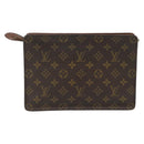 LOUIS VUITTON Monogram Pochette Homme Clutch Bag M51795 LV Auth 181185-2