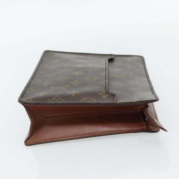 LOUIS VUITTON Monogram Pochette Homme Clutch Bag M51795 LV Auth 181185