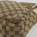 GUCCI GG Canvas Shoulder Bag Beige Silver 145859 Auth 181188-15