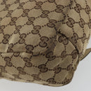 GUCCI GG Canvas Shoulder Bag Beige Silver 145859 Auth 181188-16