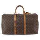 LOUIS VUITTON Monogram Keepall 50 Boston Bag M41426 LV Auth 181189-2