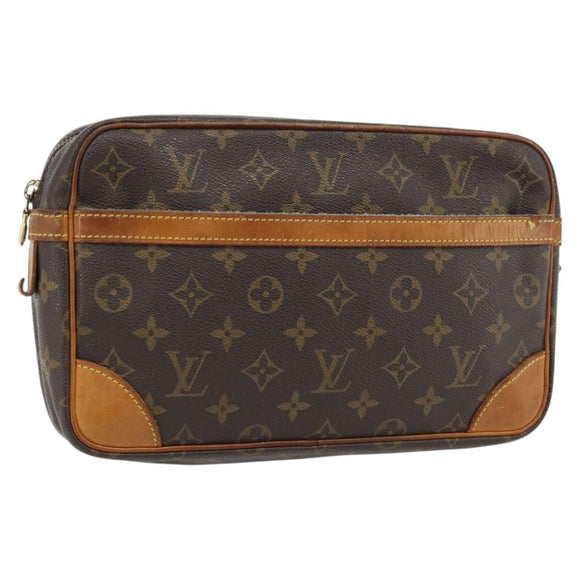 LOUIS VUITTON Monogram Compiegne 28 Clutch Bag M51845 LV Auth 181190