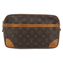 LOUIS VUITTON Monogram Compiegne 28 Clutch Bag M51845 LV Auth 181190-13