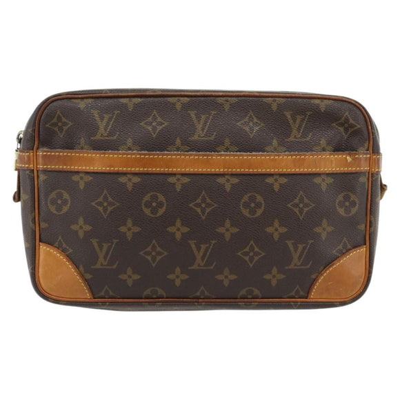 LOUIS VUITTON Monogram Compiegne 28 Clutch Bag M51845 LV Auth 181190
