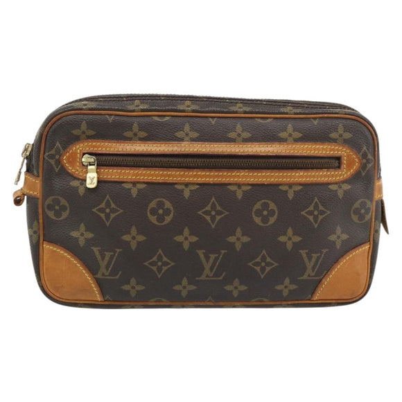 LOUIS VUITTON Monogram Clutch Bag 2 Set LV Auth 181191
