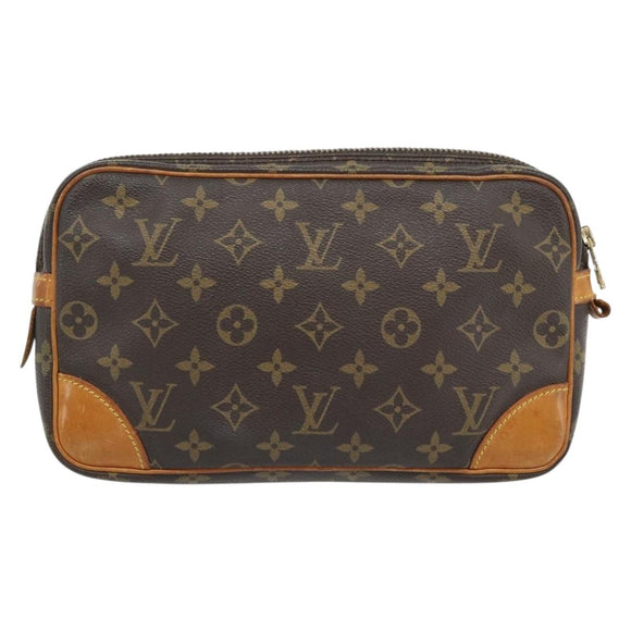 LOUIS VUITTON Monogram Clutch Bag 2 Set LV Auth 181191