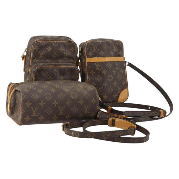 LOUIS VUITTON Monogram Schoudertas 3-delige set LV Auth 181192