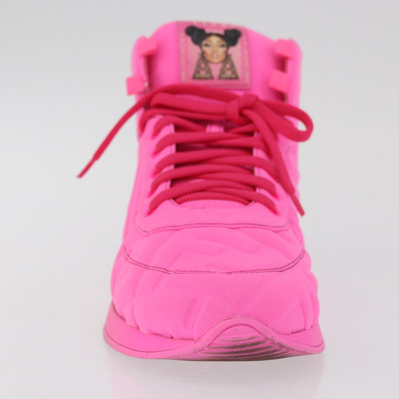 FENDI Zucca Canvas Sneakers 39 Pink Auth 181201A