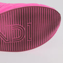 FENDI Zucca Canvas Sneakers 39 Pink Auth 181201A-29