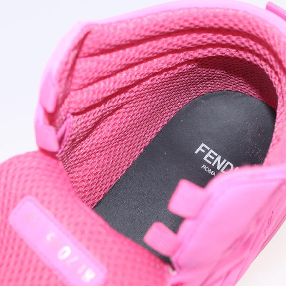 FENDI Zucca Canvas Sneakers 39 Pink Auth 181201A