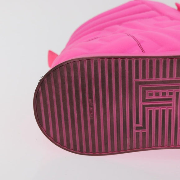 FENDI Zucca Canvas Sneakers 39 Pink Auth 181201A