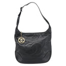 CHANEL Shoulder Bag Caviar Skin Black Gold CC Auth 181205A-2