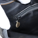 CHANEL Shoulder Bag Caviar Skin Black Gold CC Auth 181205A-20