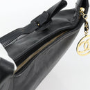 CHANEL Shoulder Bag Caviar Skin Black Gold CC Auth 181205A-6