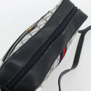 GUCCI GG Supreme Sherry Line Shoulder Bag PVC Navy Gold 72 02 005 Auth 181210-6