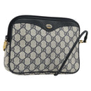 GUCCI GG Supreme Shoulder Bag PVC Navy Gold 97 02 068 Auth 181211-1