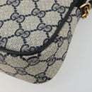 GUCCI GG Supreme Shoulder Bag PVC Navy Gold 97 02 068 Auth 181211-14