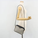 GUCCI GG Supreme Shoulder Bag PVC Navy Gold 97 02 068 Auth 181211-21
